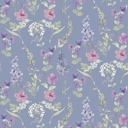Stems in Dusk Blue