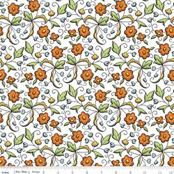 Fall Floral in White