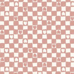 Painted Checks in Prehistoric Pink