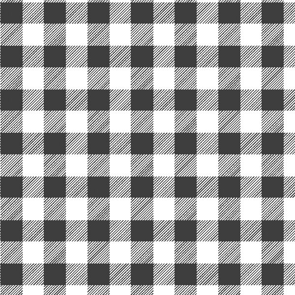Medium Buffalo Plaid in Onyx