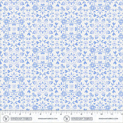 Azulejo in White Blue