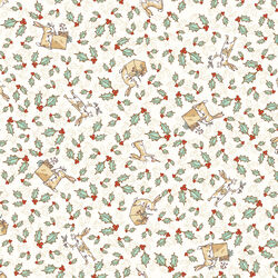 Tossed Bunnies in Light Cream