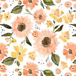 Sunflower Girl in Peachy