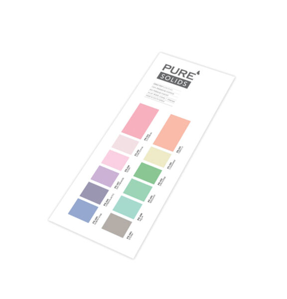 Pure Solids Supplement Color Swatch Card Panel in Ethereal Edition
