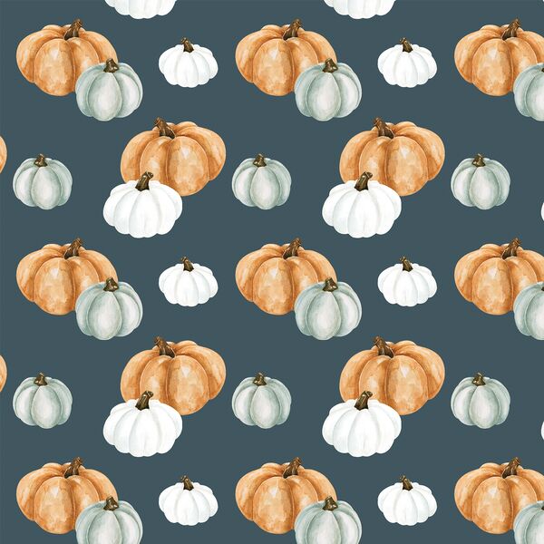 Pumpkin Patch in Midnight Blue