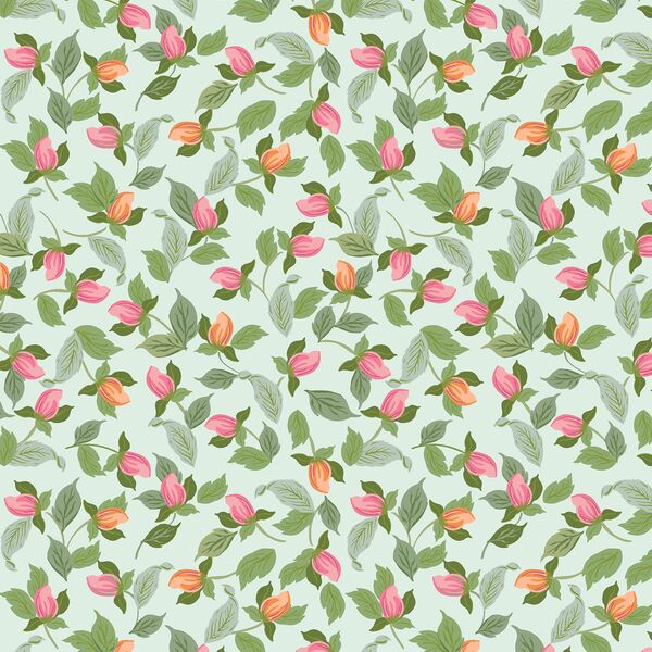 Rose Buds in Mint