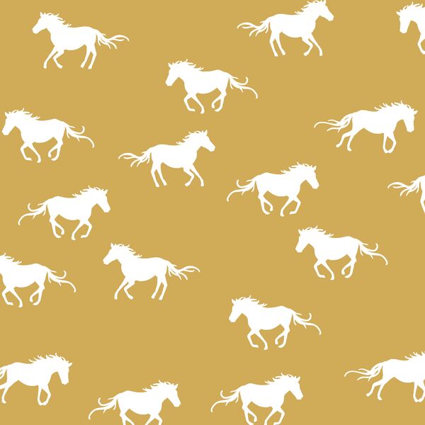 Horse Silhouette in Straw