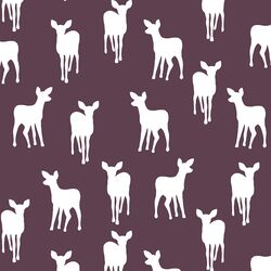 Fawn Silhouette in Raisin
