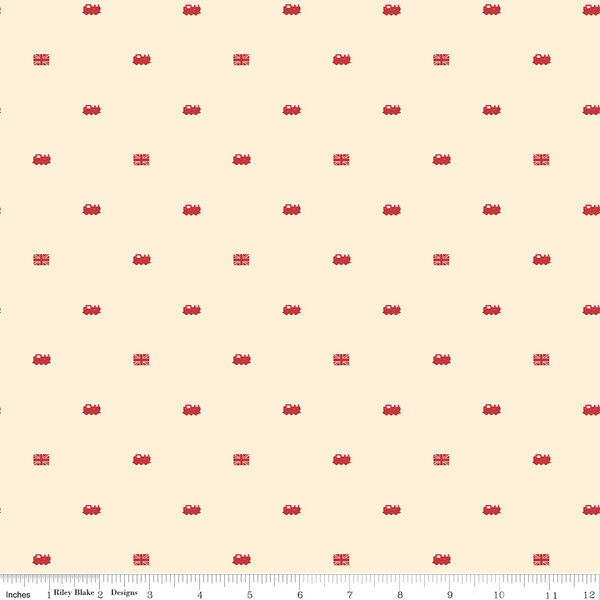 Train Dots in Cream