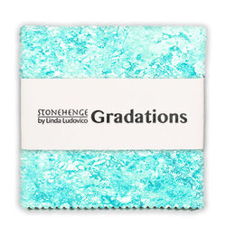 Stonehenge Gradations 5" Square Pack in Peacock