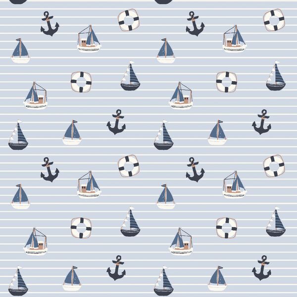 Little Sailor in Water Blue