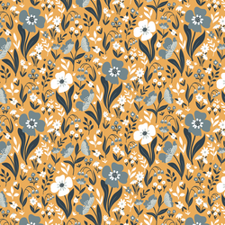 Friendly Floral in Golden Glow