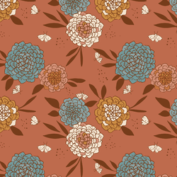 Enchanted Flora in Pink Terracotta
