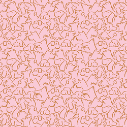 Happy Dogs in Bubblegum