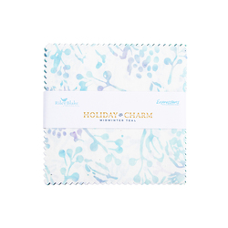 Expressions Batiks 5" Square Pack in Holiday Charm Midwinter Teal