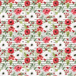 Little Winter Roses in Painted Stripe