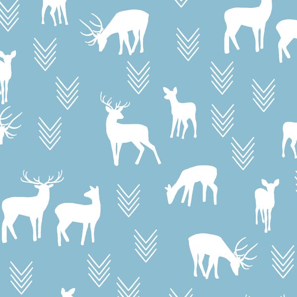 Deer Silhouette in Breeze