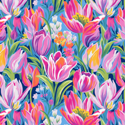 Evening Tulips in Vivid