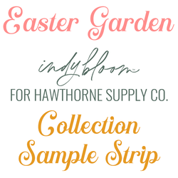 Easter Garden Sample Strip
