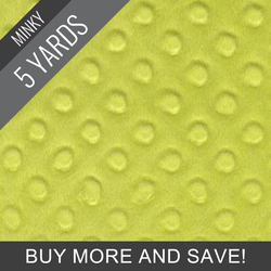 Minky Dimple Dot in Avocado - 5 Yard Quick Cut