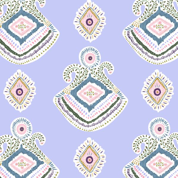 Boho Medallion in Spring Lilac