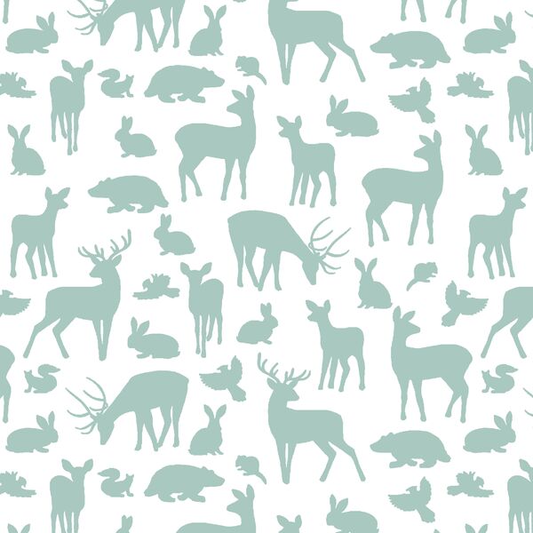 Forest Friends in Aspen on White
