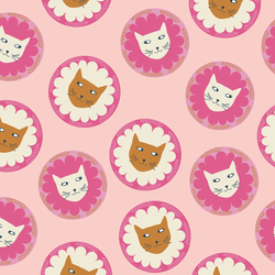 Kitten Whimsy in Rosy Pink