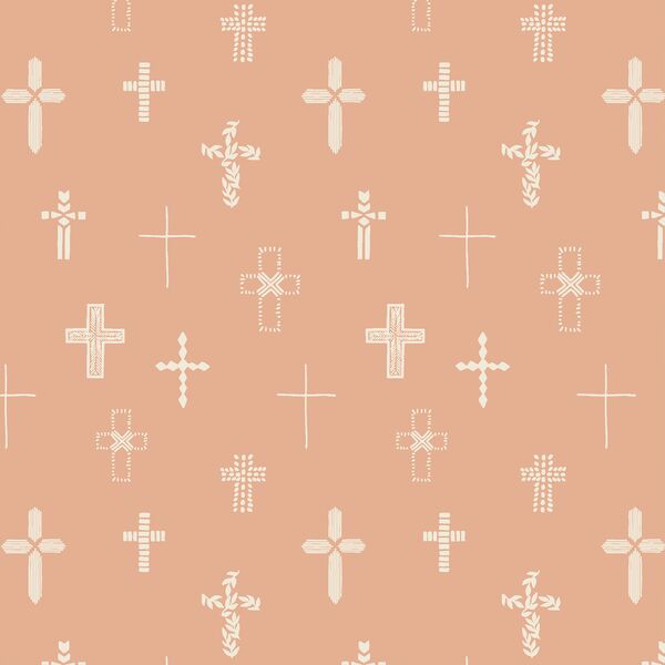 Easter Cross in Peachy