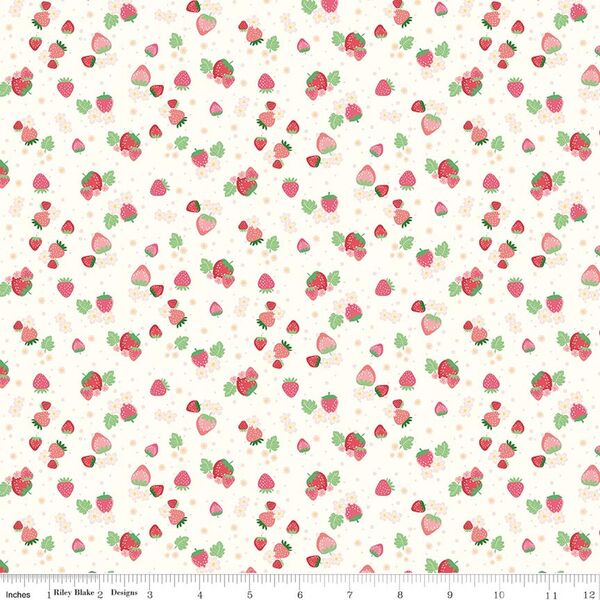 Berry Patch in Off White