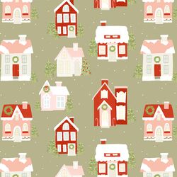 Christmas Cottages in Sprig Green