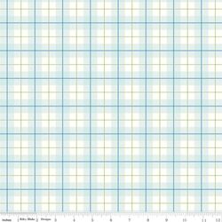 Plaid in Bleached Denim