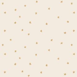 Celestial Stars in Golden Mustard Yellow on Egret