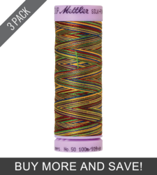Royalty (9075-9840) - Silk Finish Cotton Multi 50wt - 109 Yards (3 Pack)