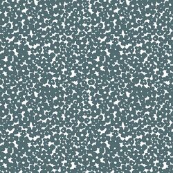 Flower Silhouette in Steel Blue