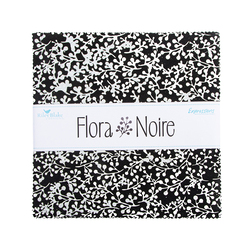 Expressions Batiks Flora Noire 10" Square Pack