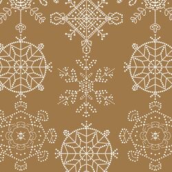 Snowflakes in Ochre