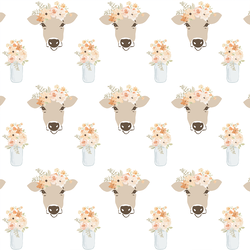Small Clara Cow in White