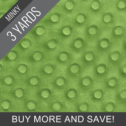 Minky Dimple Dot in Greenery - 3 Yard Quick Cut