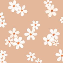 Large Daisies in Latte