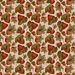 Small Strawberry Harvest in Dusty Pink