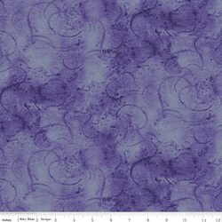 Painter's Watercolor Swirl in Periwinkle