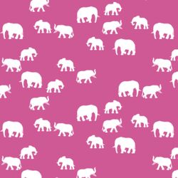 Elephant Silhouette in Petunia