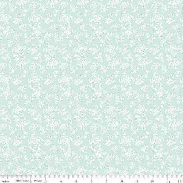 Butterflies in Aqua