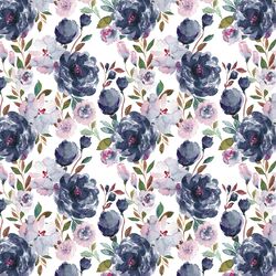 Little Peonies in Midnight