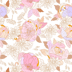 Dream Floral in White