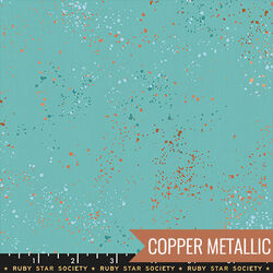 Speckled in Metallic Turquoise