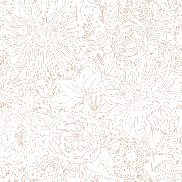 Paperie in Dusty Rose on White