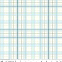Plaid in Bleached Denim