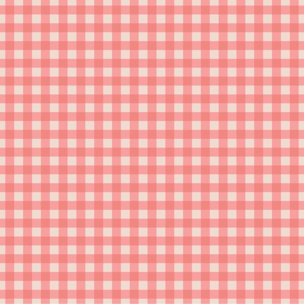 Gingham in Sweet Strawberry