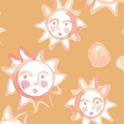 Large Sun Goddess in Golden Desert